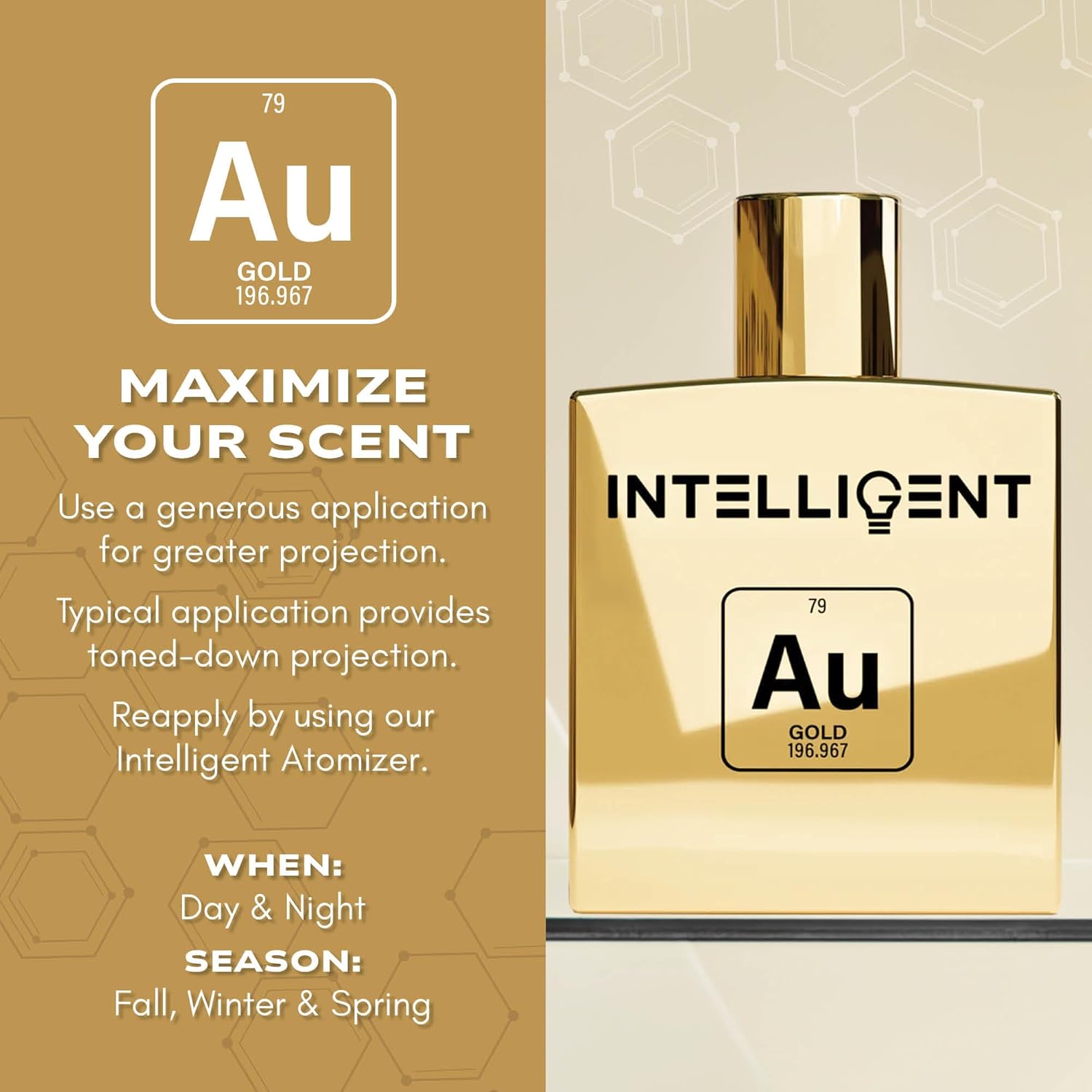 Intelligent Gold Eau de Parfum | Cologne for Men | Rich, Charismatic, Perfection | ... - Image 4