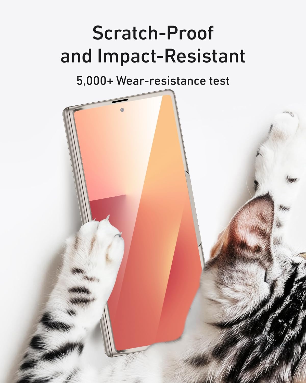 Miimall for Samsung Galaxy Z Fold 7 Case with Stand, [Anti Spy] [Great Grip Feeling] Hinge Protection Light Anti-Scratch Matte Hard PC Military-Grade Phone Case for Galaxy Z Fold 7 5G Titanium Grey