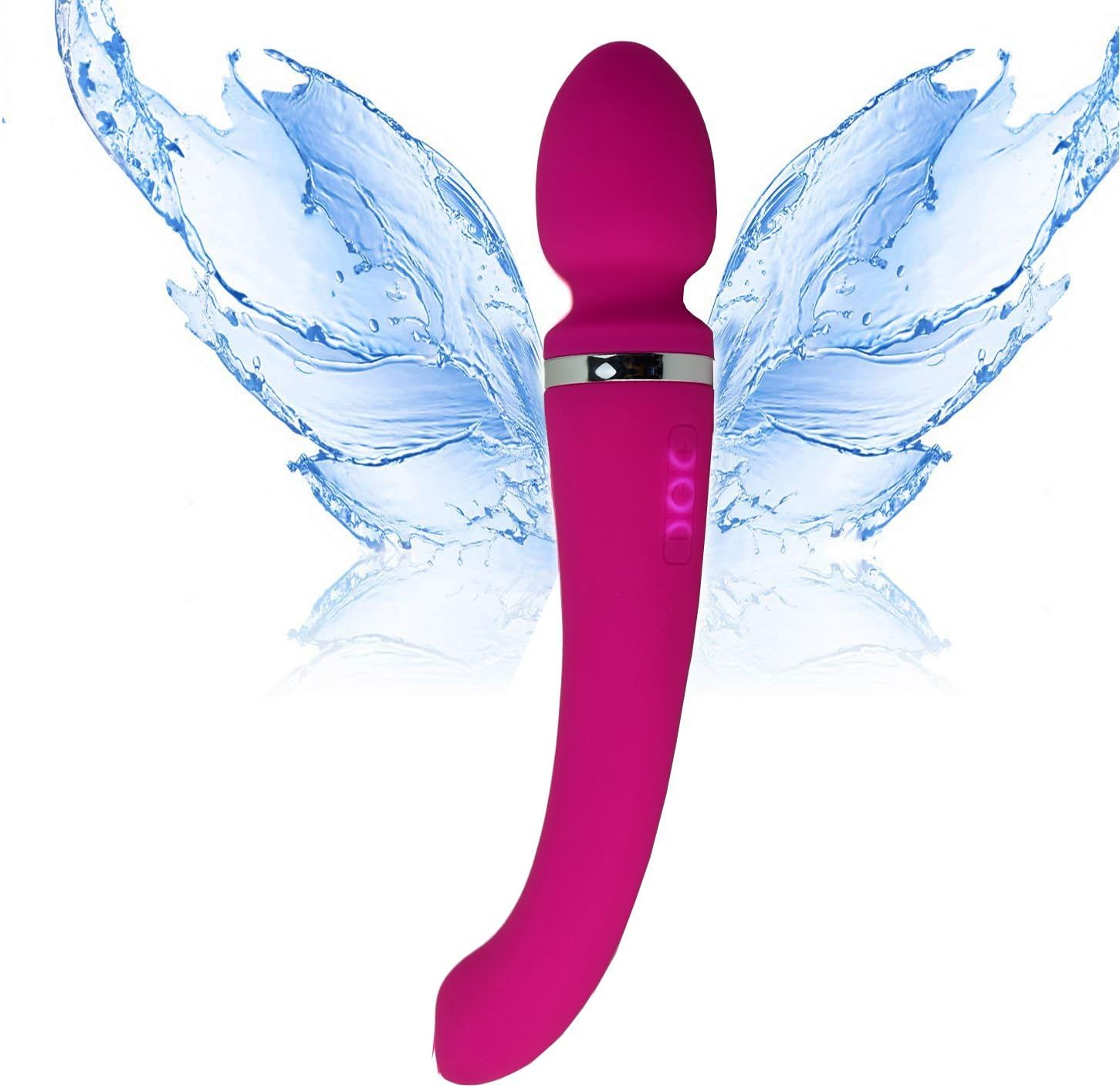 Cordless Wand Massager Rechargeable with 10 Speed, Handheld Body Massage Waterproof, Suitable for Back Shoulder Muscle Aches