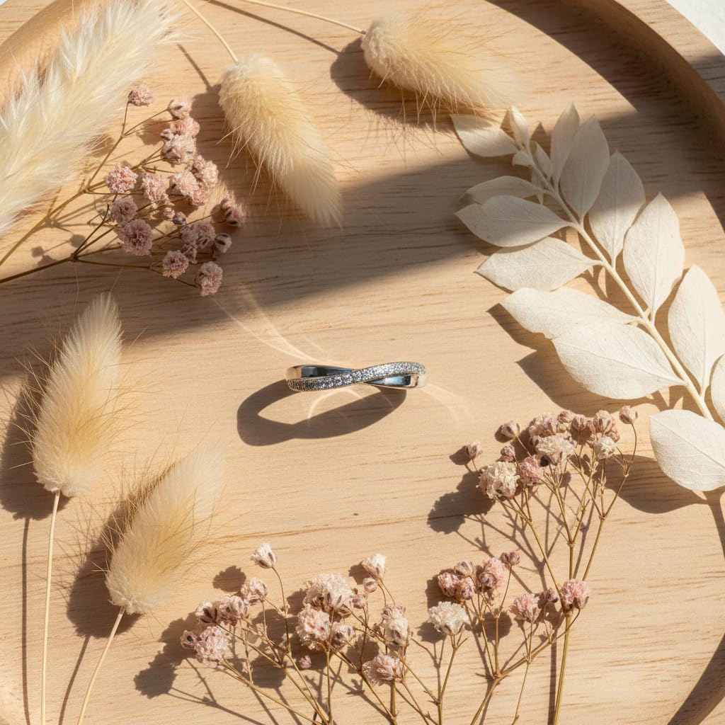 SILVERCLOSEOUT Sterling Silver Cz Thin Stackable Infinity Ring (Size 4-10)