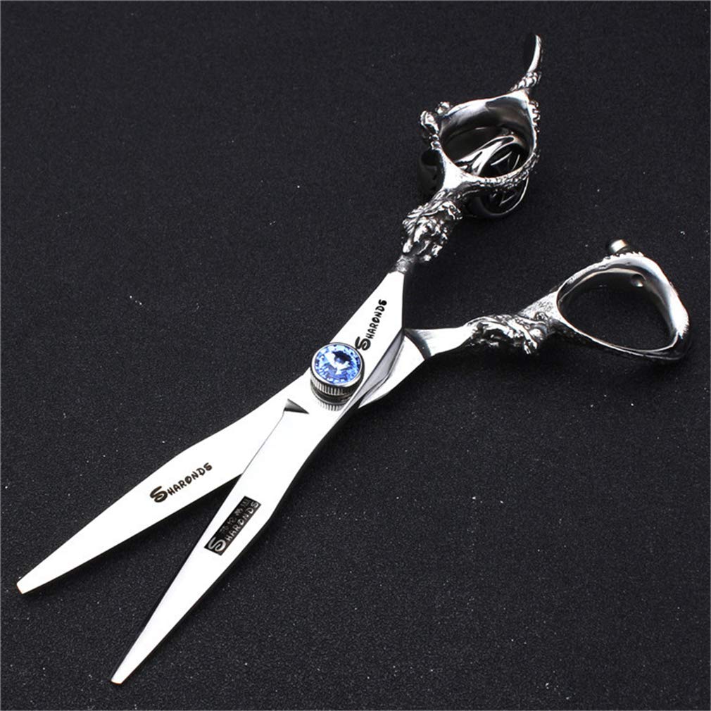 6,0-Zoll-Berufshaar-Ausschnitt-Scheren-Sets, Haarschere (Gerade Schere + Zahn Schere) Edelstahl Styling-Werkzeug, Für Friseurbedarf, Home Use, Salon