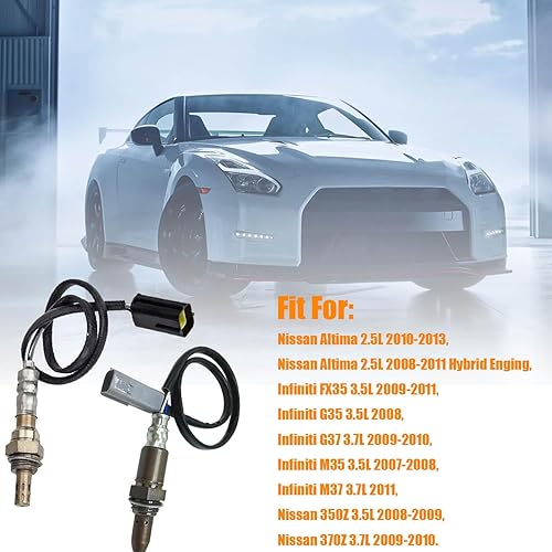 Miniatura 2 de Sensor de oxígeno O2 250-24794 de repuesto calentado aguas arriba y aguas abajo para Nissan Altima Rogue 2.5L Calif 2008-2013, sensor de oxígeno O2