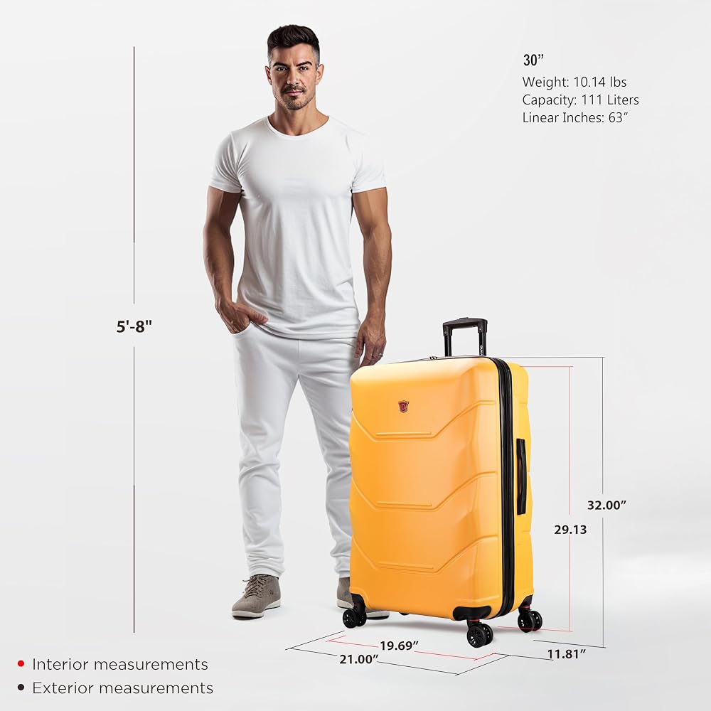 Amazon.com | DUKAP ZONIX Luggage with Spinner Wheels | Durable