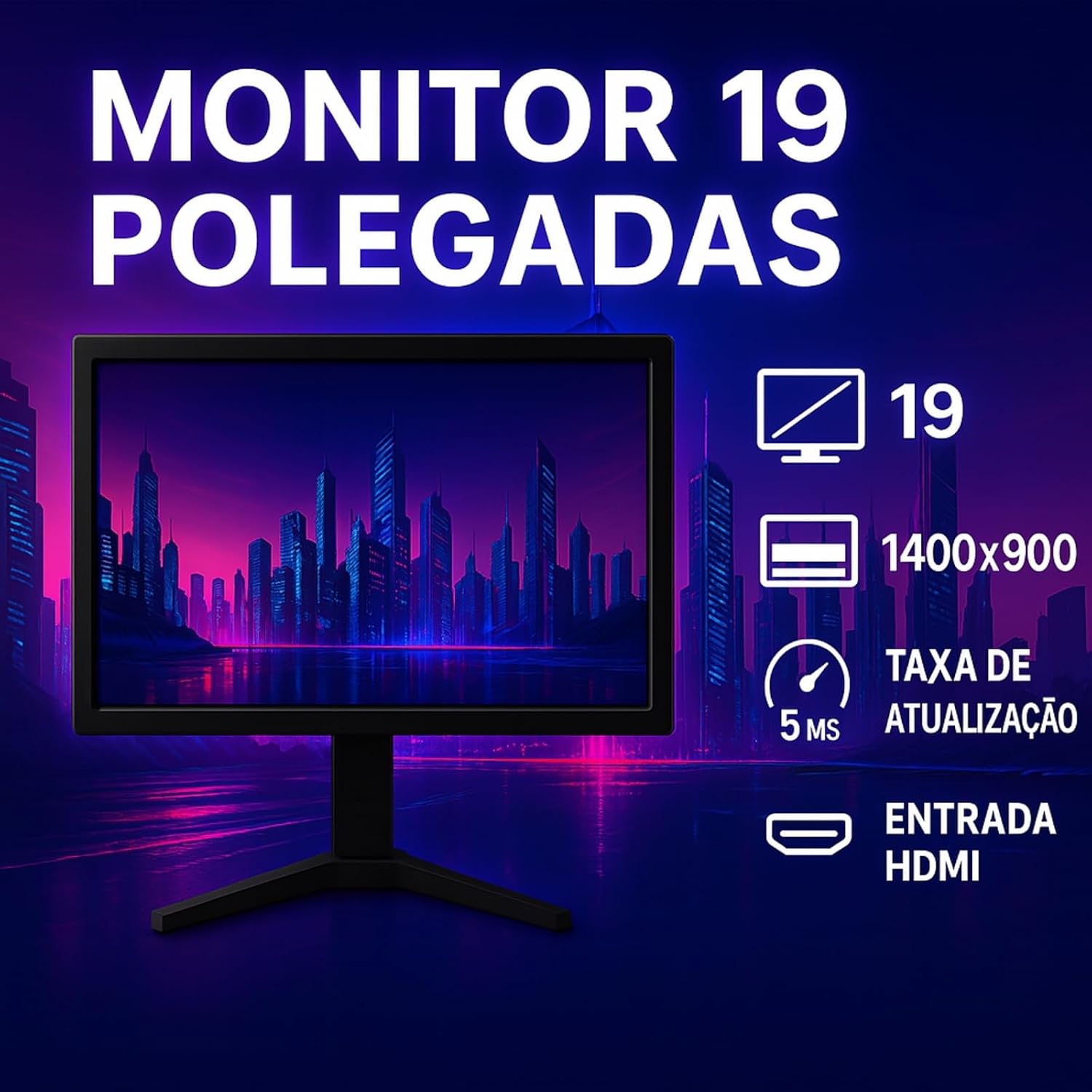 PC Gamer MRPC Ryzen 5 5600GT 16GB RAM DDR4 SSD 480GB Gráficos Radeon Vega 7 Monitor LED 19” HDMI PC Gamer MRPC Ryzen 5 5600GT 16GB RAM DDR4 SSD 480GB Gráficos Radeon Vega 7 Monitor LED 19” HDMI