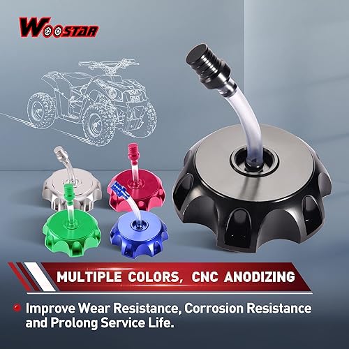 Miniatura 3 de WOOSTAR Tapa de depósito de combustible CNC de repuesto para Taotao Roketa Apollo SSR 50cc 70cc 110cc 125cc 150cc ATV Dirt Bike Pit Bike Verde
