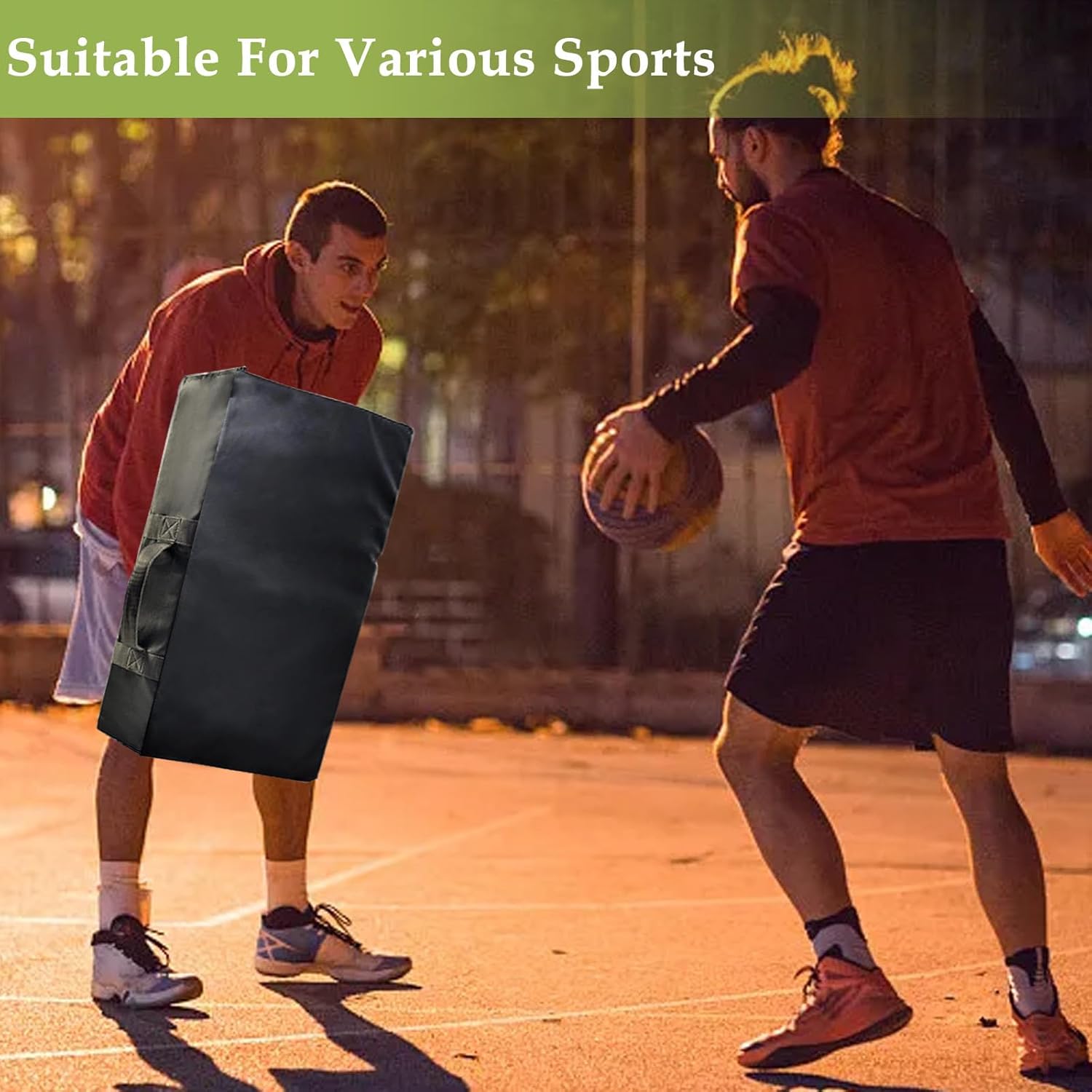 Boxing Pads Kicking Shields - Professional Blocking Training Pads for Martial Arts Muay Thai MMA Karate & Kickboxing - High-Density Padding with 5 Handles for Coaches Adults & Youth