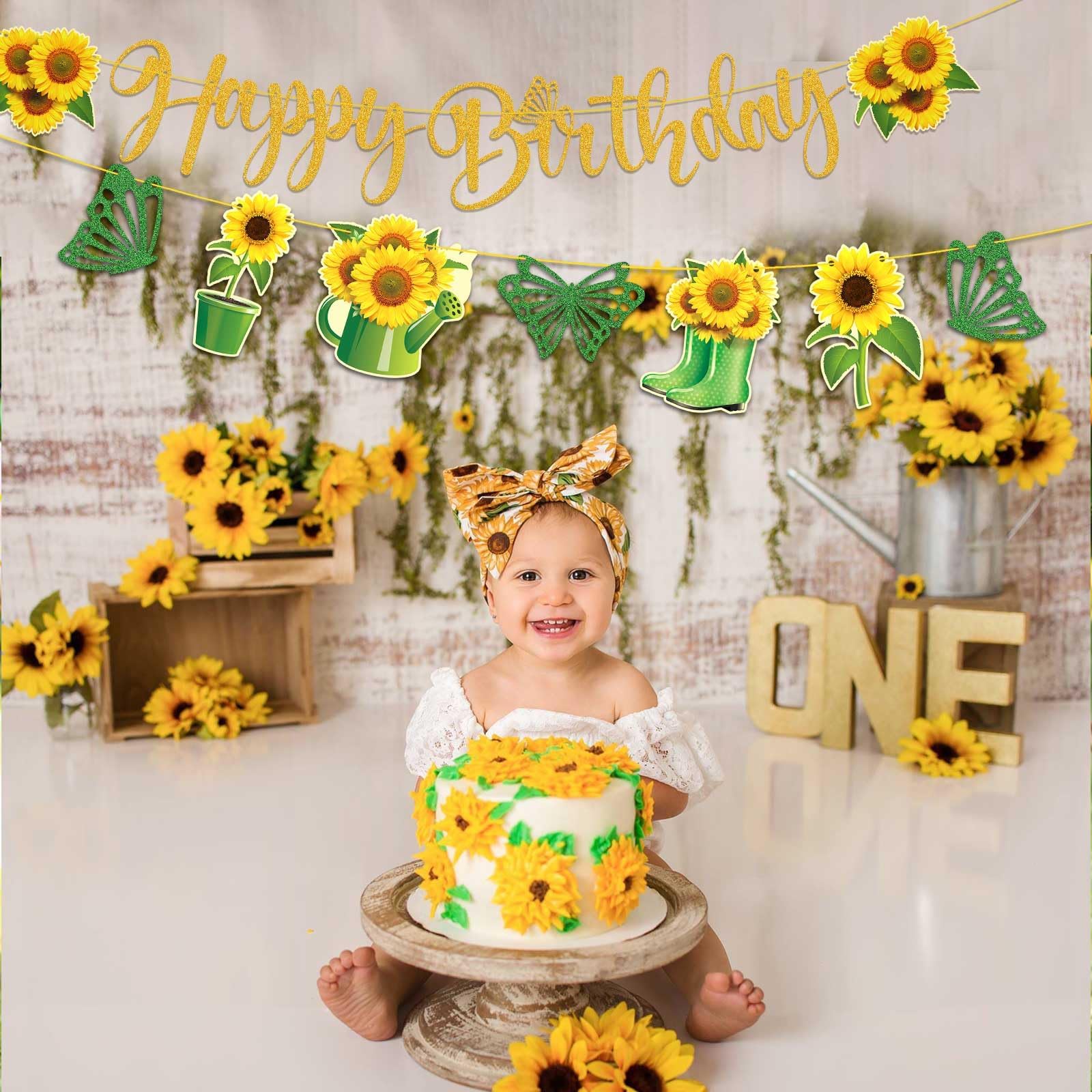 Decorazioni per feste a forma di girasole, 9 ventagli di carta