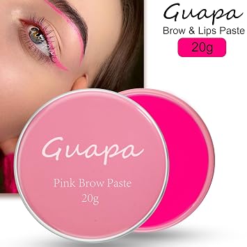0.7oz Highly Pigmented Pink Mapping Paste Microblading Eyebrows Shape Mark Tools Brows Contour Design Paste Eyebrow Tinting Tool for Permanent Makeup Micropigmentation (Pink Paste with Pink Box)