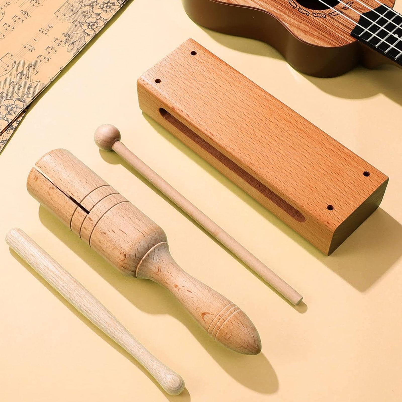Blocco di Legno in Legno per Bambini E Adulti per Lezioni di Musica, Strumento a Percussione