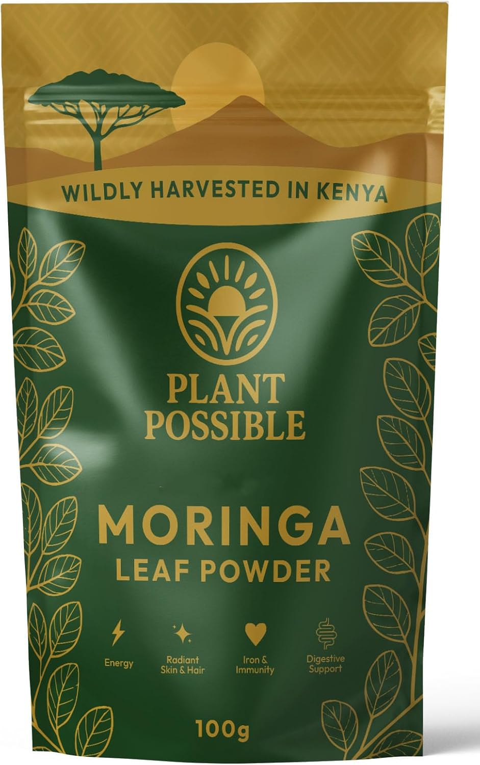 Moringa Leaf Powder 100 g – Pure Kenyan-Grown Superfood | Fine-Milled Green Powder for Smoothies & Cooking