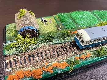 Amazon.co.jp: 鉄道ジオラマノスタルジックな田園風景 ジオラマ展示台