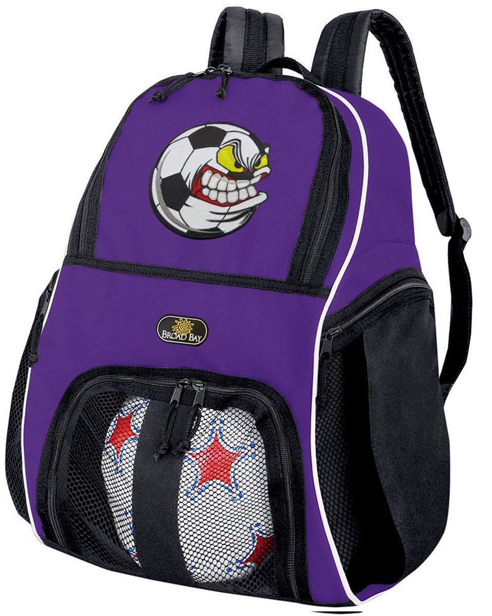 Broad Bay Soccer Nut Soccer Backpack or Volleyball Bag Purple-picture-22