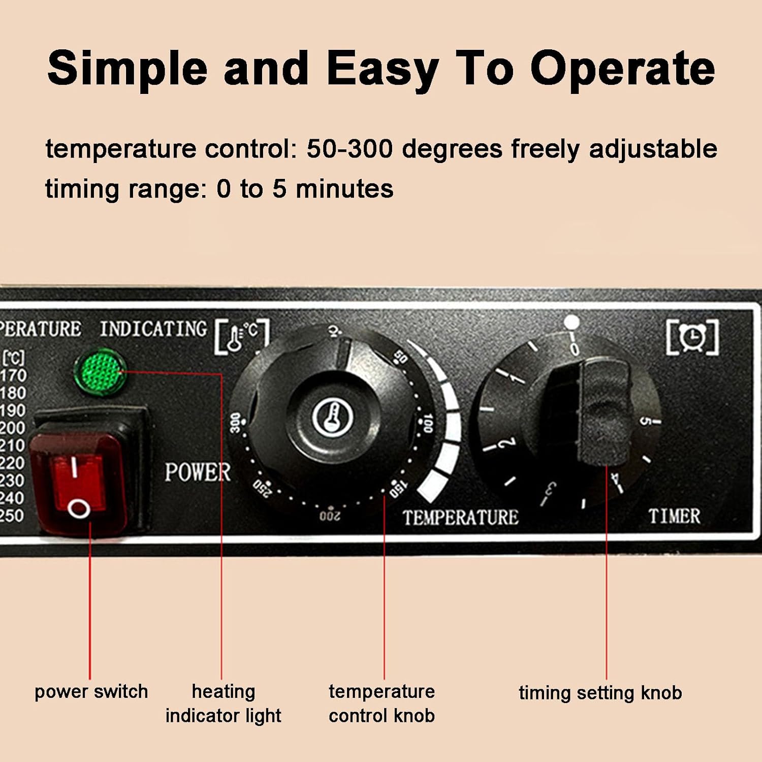 1200W Commercial Ice Cream Cone Machine, Bubble Waffle Maker, Temperature Range from 50℃ to 250℃, with Temperature and Time Control, Suitable for Egg Rolls or Omelets, Cake Rooms, Team Restaurants