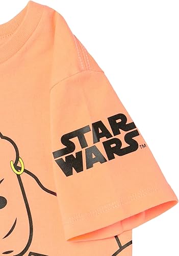 Vista 124 de Yaxa Essentials Disney Marvel Camisetas de manga corta para niños y niños pequeños de Star Wars (cebra previamente manchada), paquetes