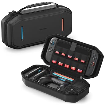 JUSPRO Carrying Case for Nintendo Switch 2, Hard Shell Travel Case with Large Storage for Console & Accessories