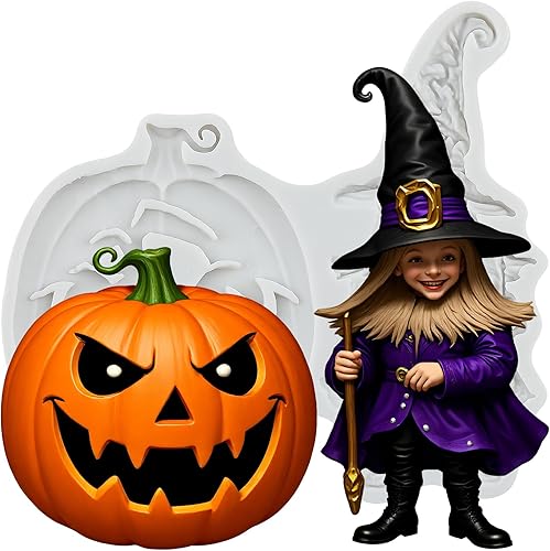 Miniatura 16 de Molde de silicona con calavera de Halloween, moldes de chocolate para decoración de pasteles, decoración de cupcakes, pasta de goma de arcilla de