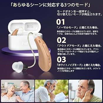 KIBVOE 高齢者集音器しゅうおんき 充電式集音器 充電式しゅうおんき Amazon.co.jp: 充電式集音器 高齢者集音器しゅうおんき 高感度集