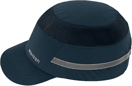 Miniatura 3 de Gorra de seguridad ligera  Sombrero protector transpirable estilo béisbol con rayas reflectantes