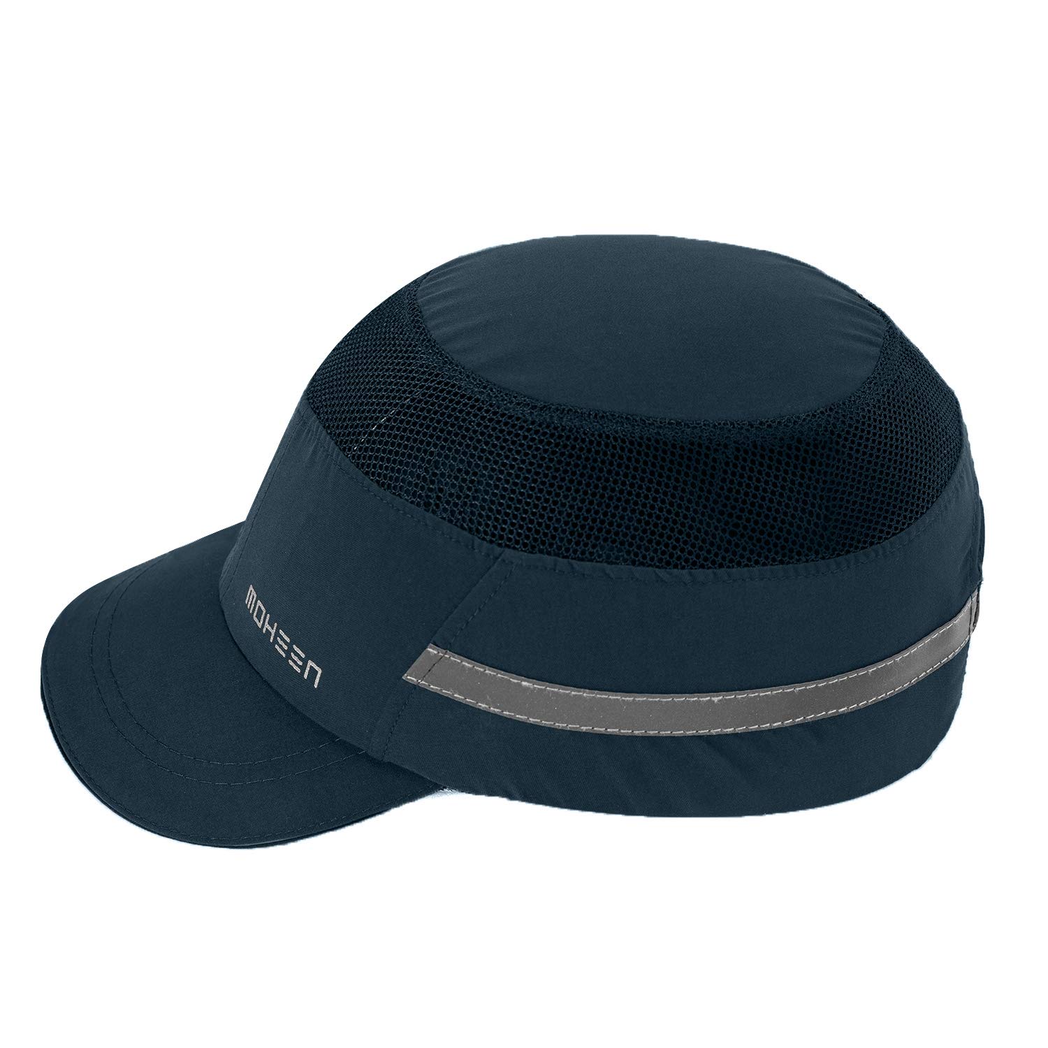 Casquette de sécurité légère – Casquette de protection respirante style baseball avec bandes réfléchissantes