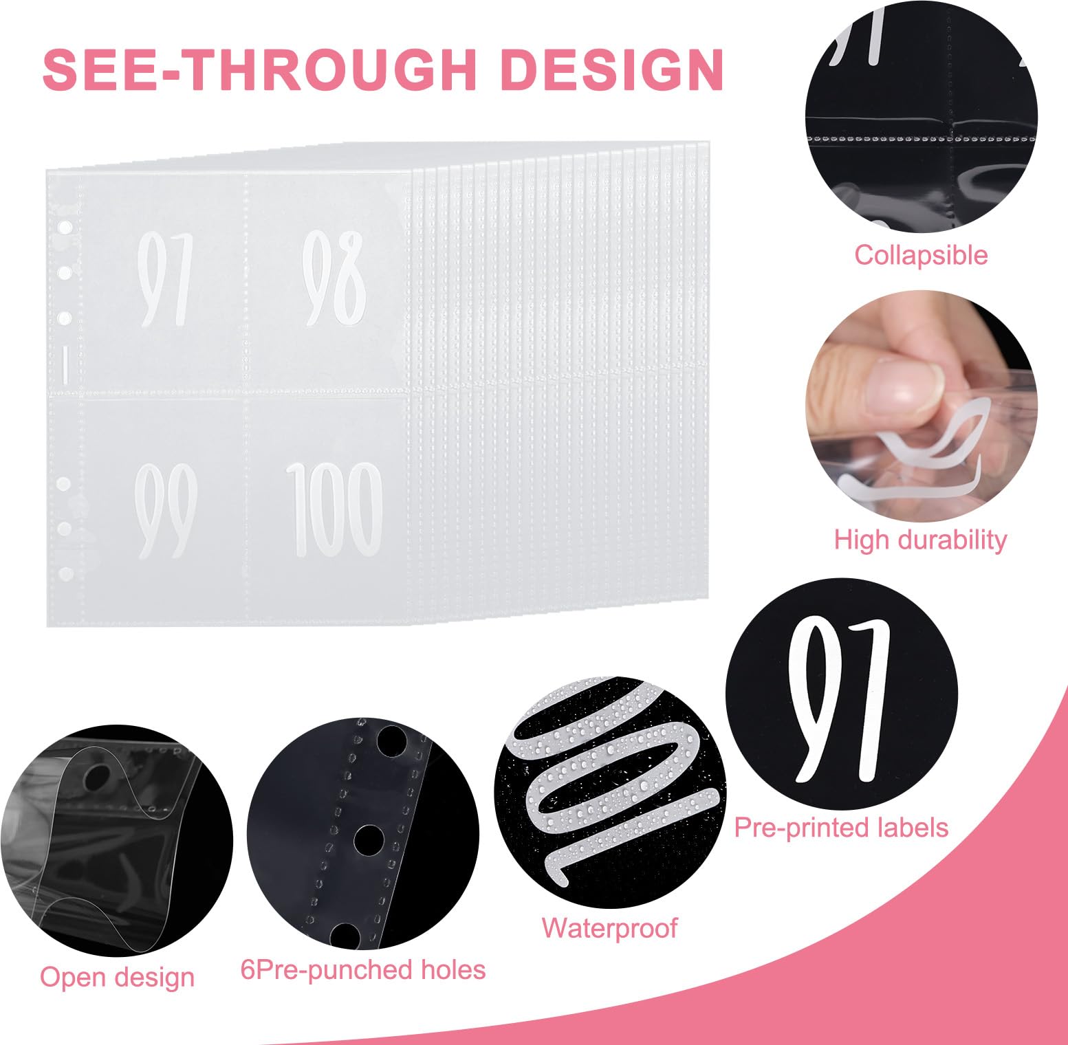 No.100 envelope challenge♡BOX在庫有り Amazon.co.jp: 100