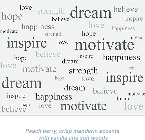 Miniatura 2 de Positive Thoughts - Revestimientos perfumados para cajones (16.5 x 22 pulgadas) con texto inspirador, hojas de forro de estantes de alta calidad,