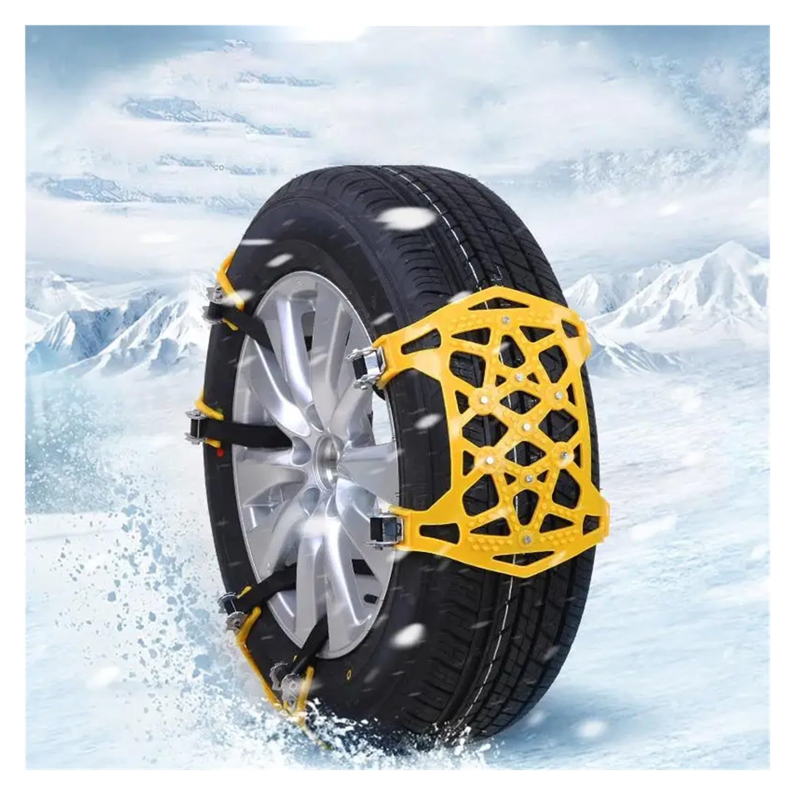 Catene da neve in TPU da 6 pezzi for fango, sabbia, neve, ghiaccio, strada, camion, auto, fuoristrada