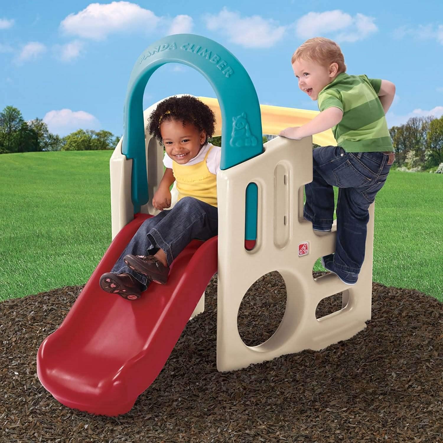 Toddler Outdoor Activity Climber with Slide and Tunnel