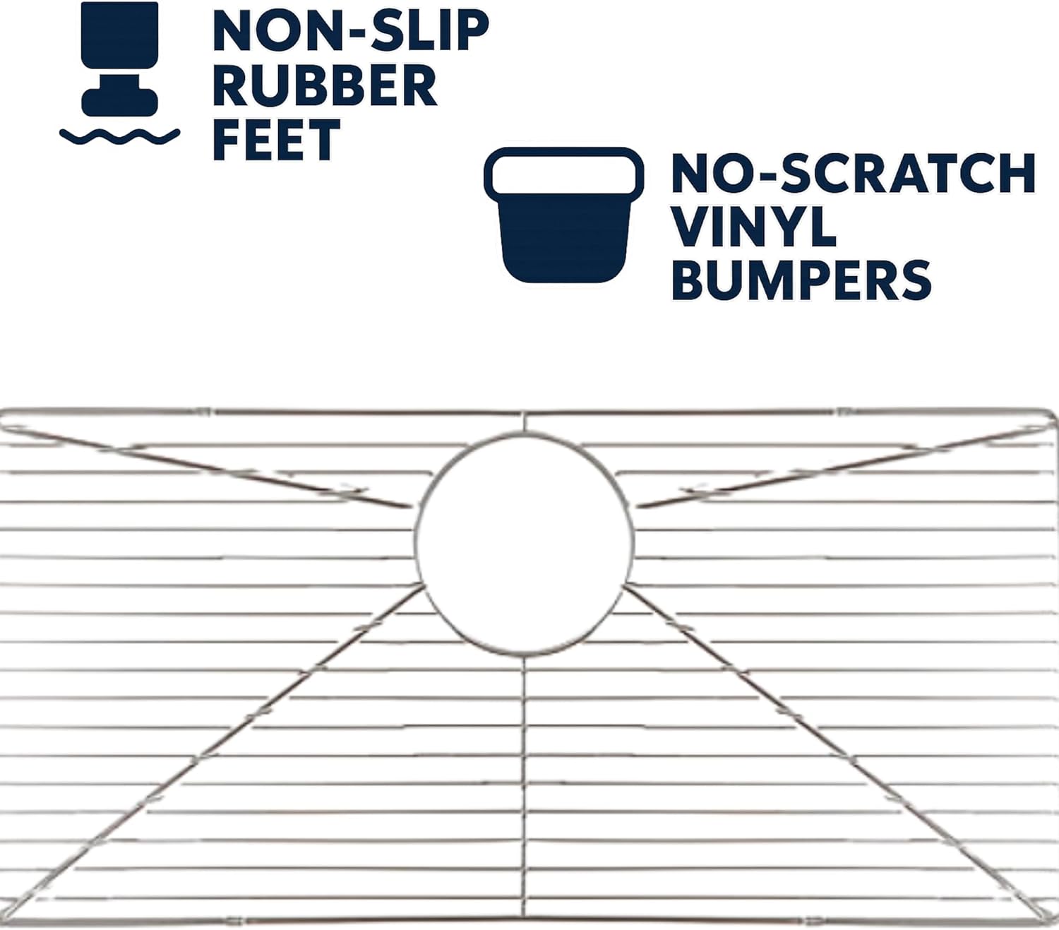 Nantucket Sinks BG-PR3018 Bottom Grid, Large, Chrome