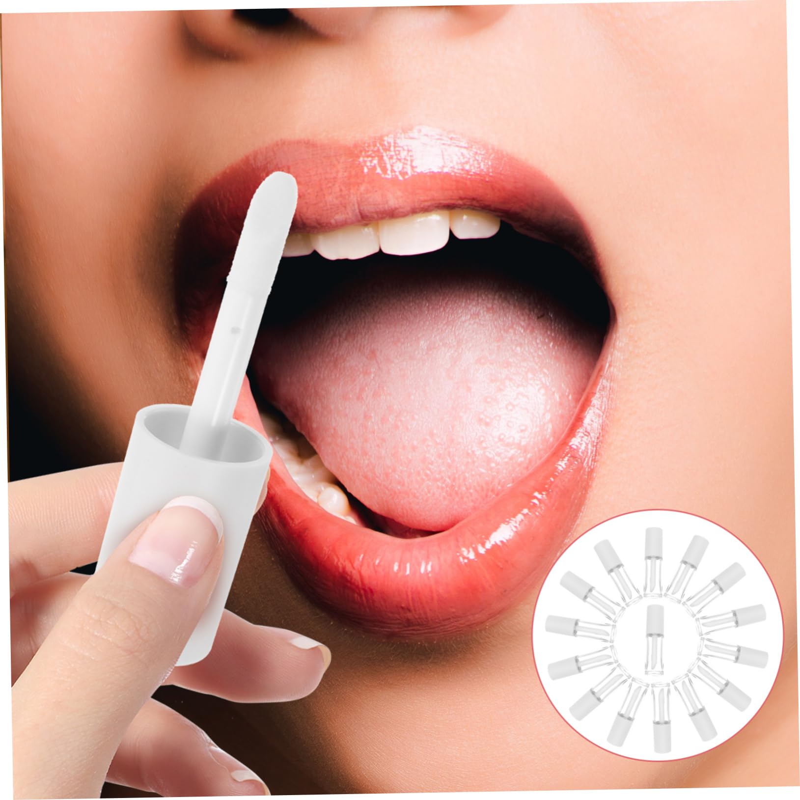 Tubi per Lucidalabbra 10ml Petg con Bacchetta 15 Pezzi | Bianco, Chiusura Ermetica Anti-perdita, Portatile e Ricaricabile, per Viaggio e Fai da Te