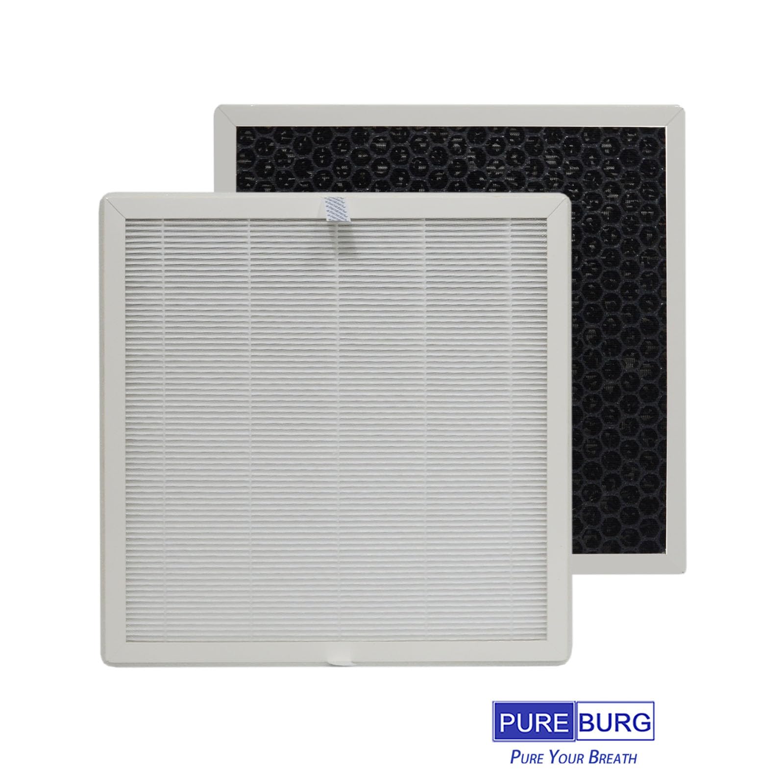 PUREBURG Ersatzfilter 6er-Pack Für Mooka E-300L – H13 HEPA & Aktivkohle, 3-stufige Filtration