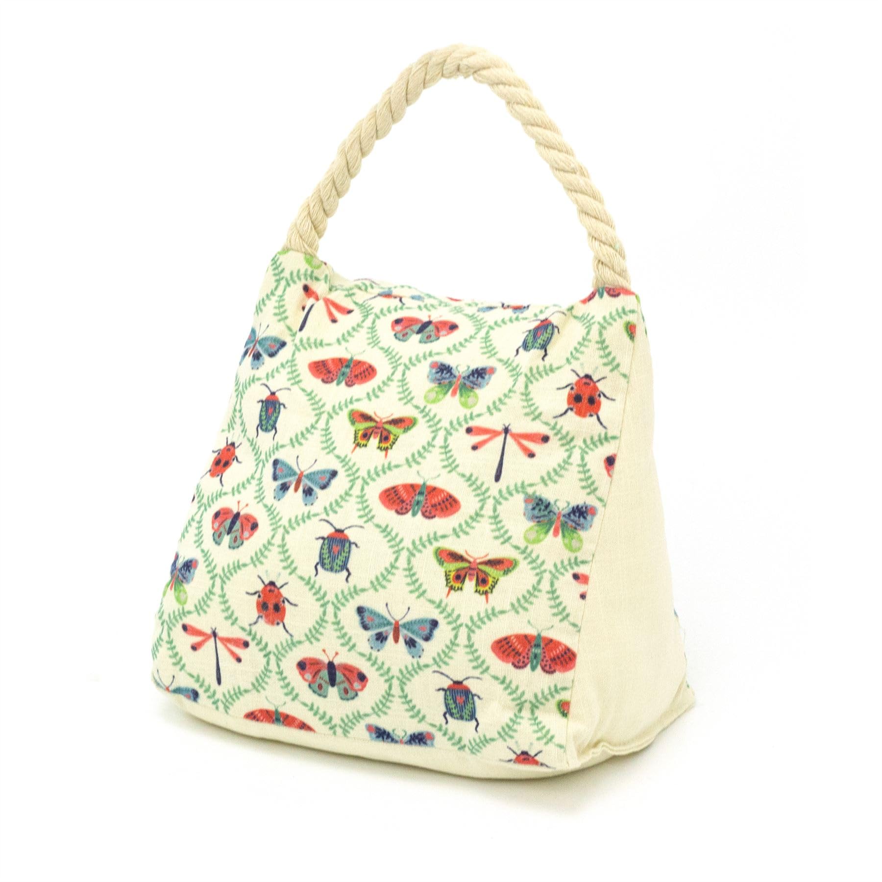 Carousel Home Fabric Butterfly & Insect Doorstop | Decorative Butterflies & Ladybug Door Stop with Handle | Weighted Door Stopper for Floor - 18cm