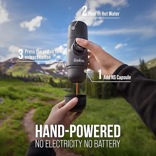 Miniatura 4 de WACACO minipresso NS para cafetera eléctrica Negro