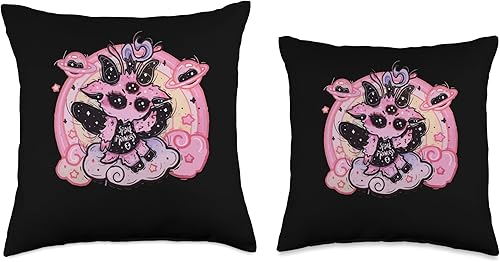Miniatura 3 de Creepy baby Baphomet Occult art Pastel Goth Devilish Baby Baphomet - Almohada de 16 x 16 pulgadas, multicolor