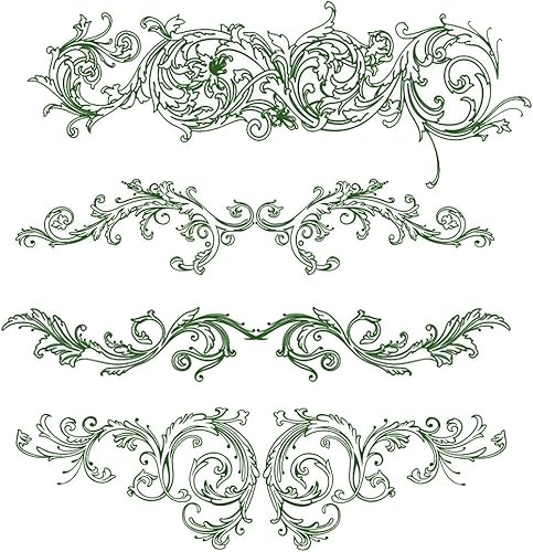 Miniatura 3 de Sellos transparentes de encaje de flores para decoración de tarjetas, álbumes de recortes, marco de línea de cordones, sellos de goma transparente