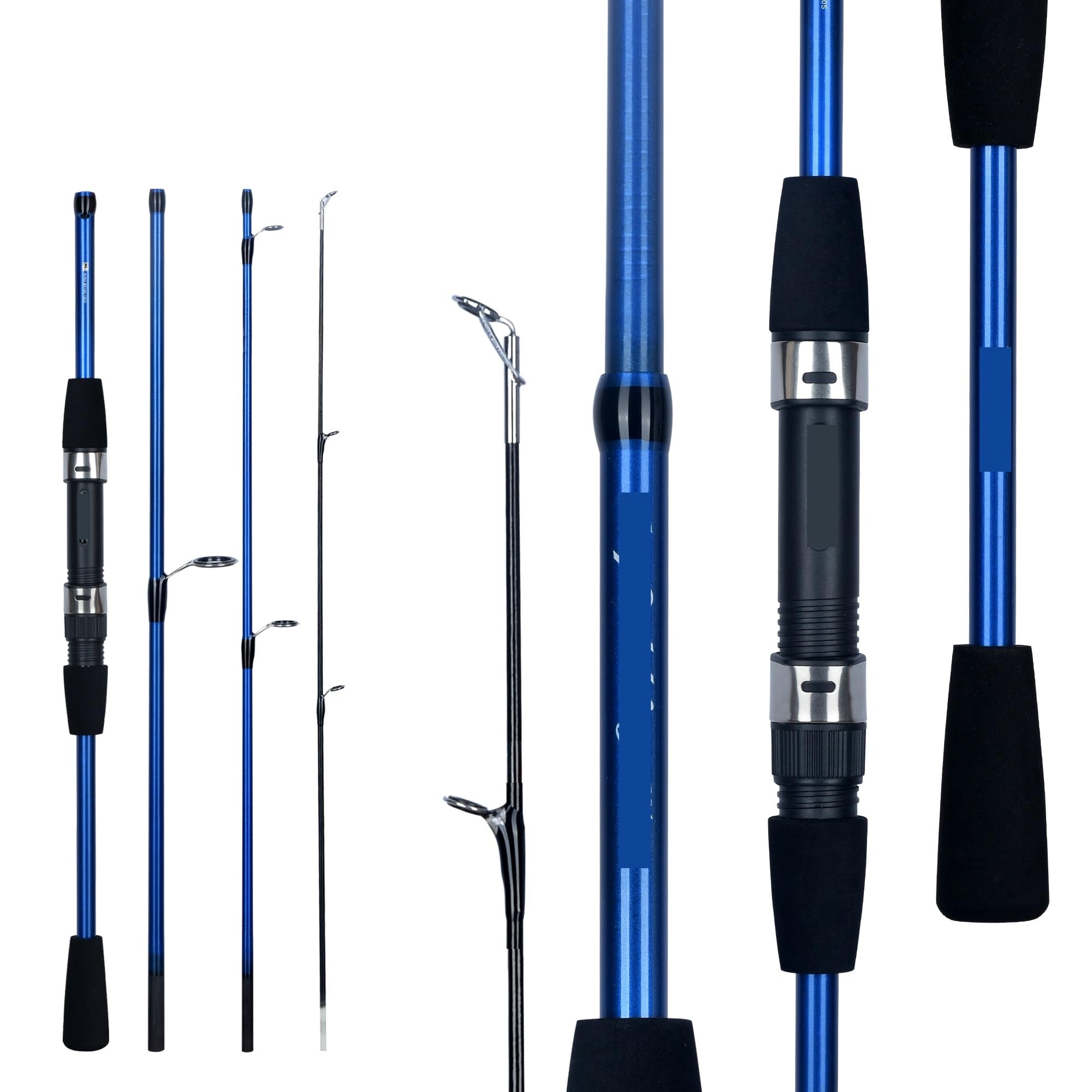 Canne A Peche Baitcasting Filature Voyage Carbone 4/5 Section Cannes à pêche Poids de coulée 5-20g Puissance ultralégère leurre Truite Mini pôle