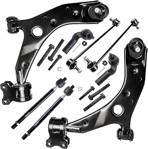 Miniatura 171 de Detroit Axle - Kit de suspensión frontal de 8 piezas para Chevy Aveo Aveo5 Pontiac G3 Wave Wave5 Suzuki Swift+ 2 brazos de control inferiores con