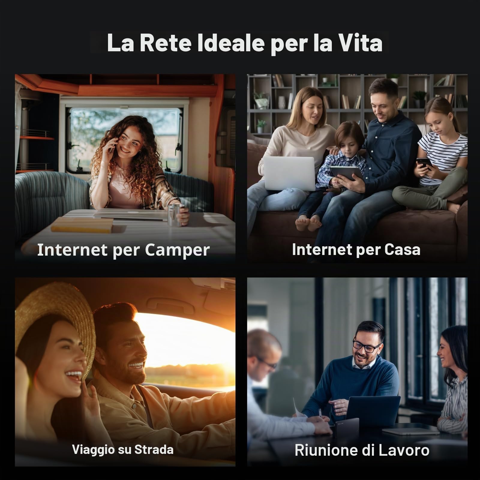 GlocalMe U3 Router Mobile WiFi 4G, nessuna scheda SIM richiesta, batteria ricaricabile da 3000 mAh, connessione fino a 10 dispositivi, 1 GB di dati globali gratuiti, dispositivo MiFi sbloccato (Nero)