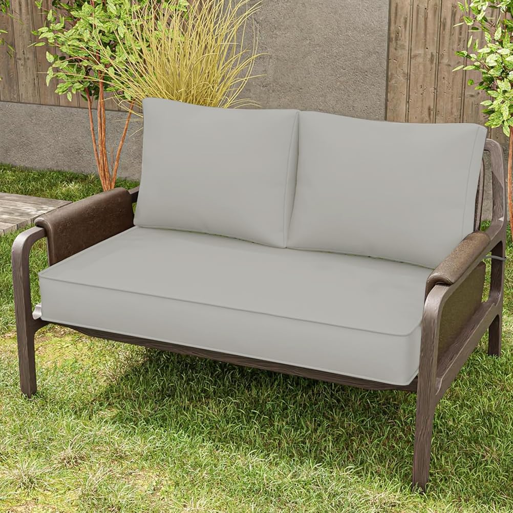 Coussins de palette résistants à l'eau et déhoussables No33 pour banquette de jardin en bois