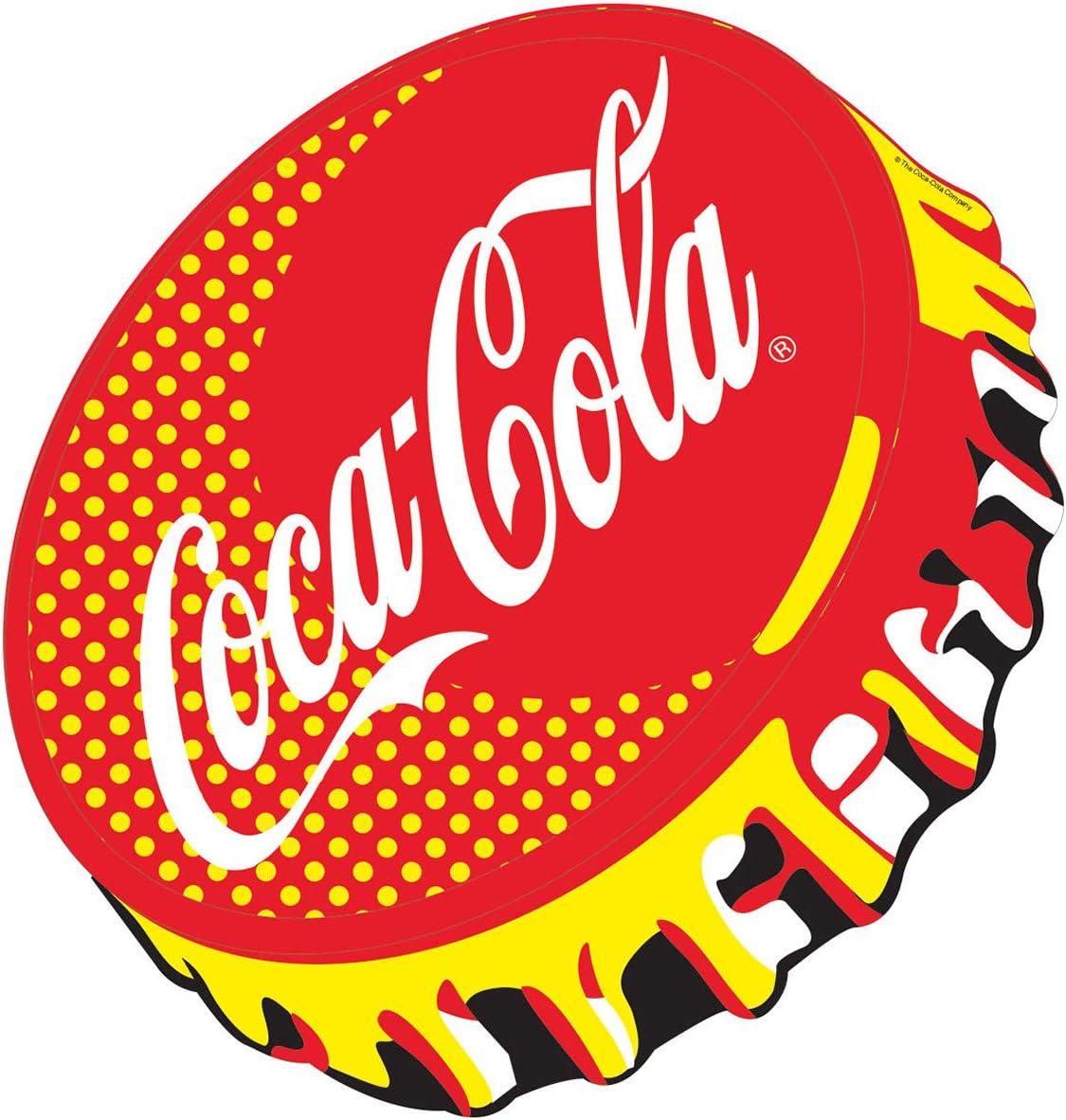 ポップページ Retro Planet.com - コカ・コーラのデカール、赤いボトルキャップ