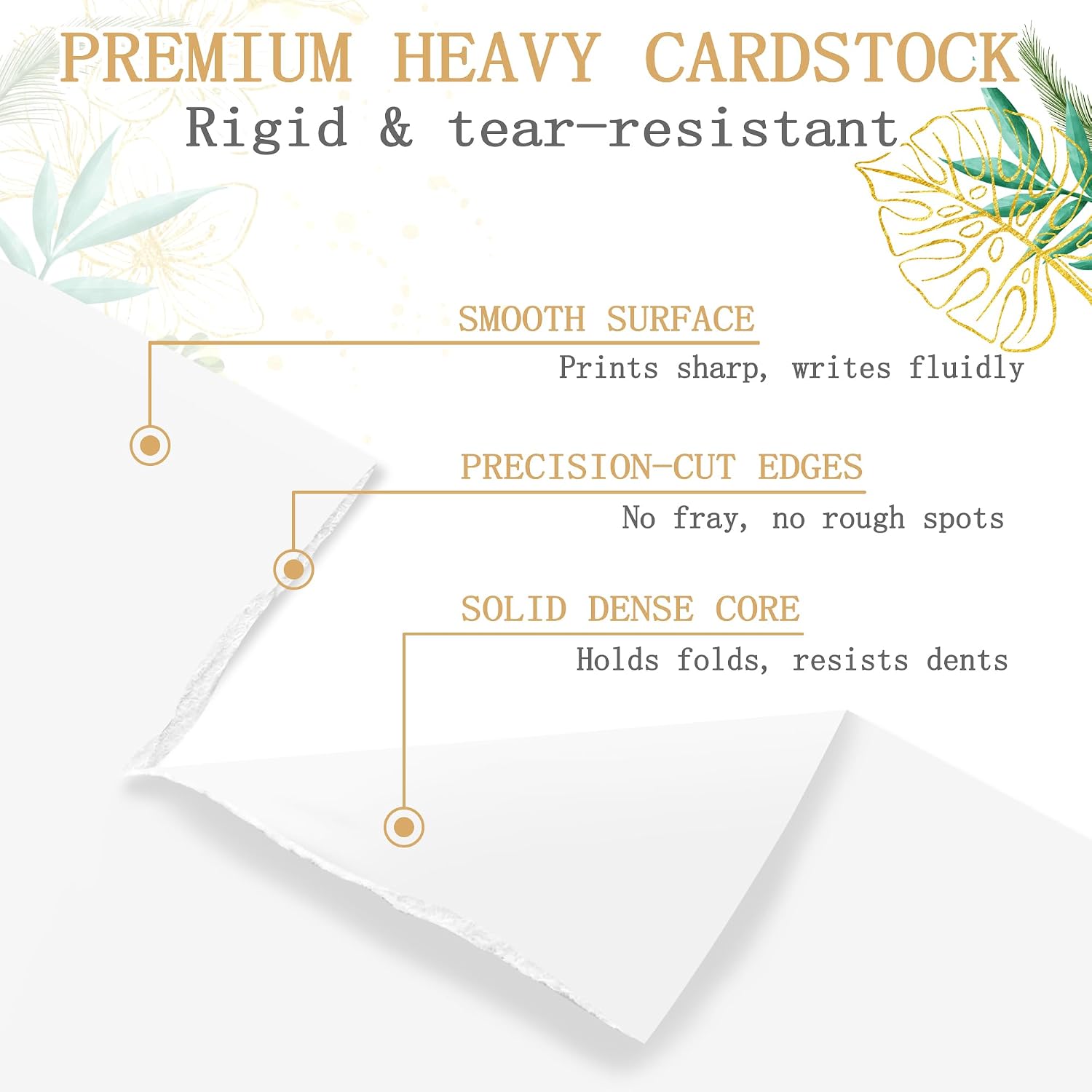 LOKEME White Cardstock 8.5 x 11,30 Sheets 85lb/230gsm Heavyweight