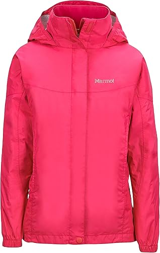 MARMOT Chaqueta impermeable Precip Eco para niños, 100% reciclada, transpirable, ligera, plegable
