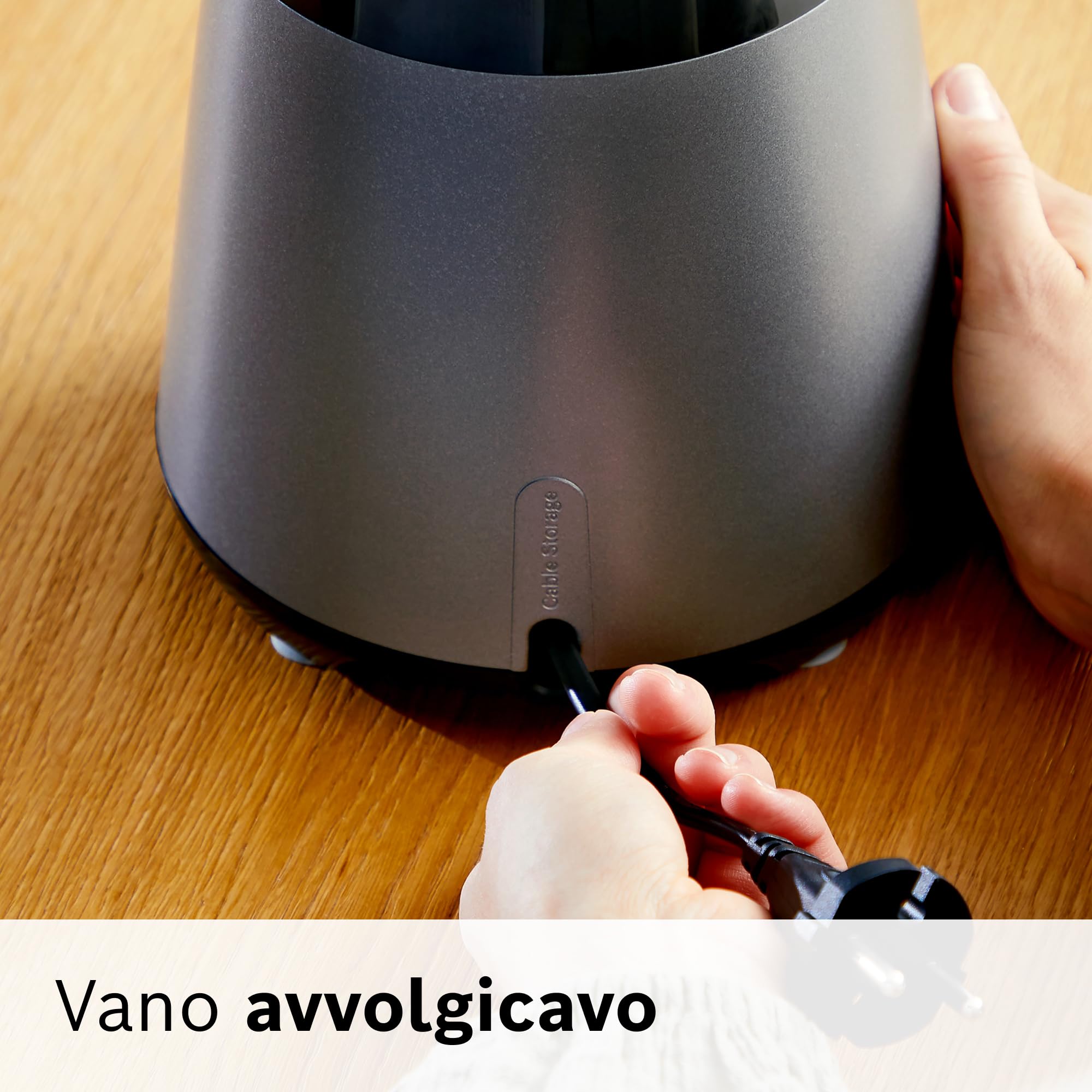 Bosch Serie 4 Frullatore VitaPower MMB4197S, Potente 1200 W, 30.000 giri/min, Lame Rinforzate in Acciaio Inox, Bicchiere Frullatore in Tritan da 1.5 L, Accessori Inclusi, Argento