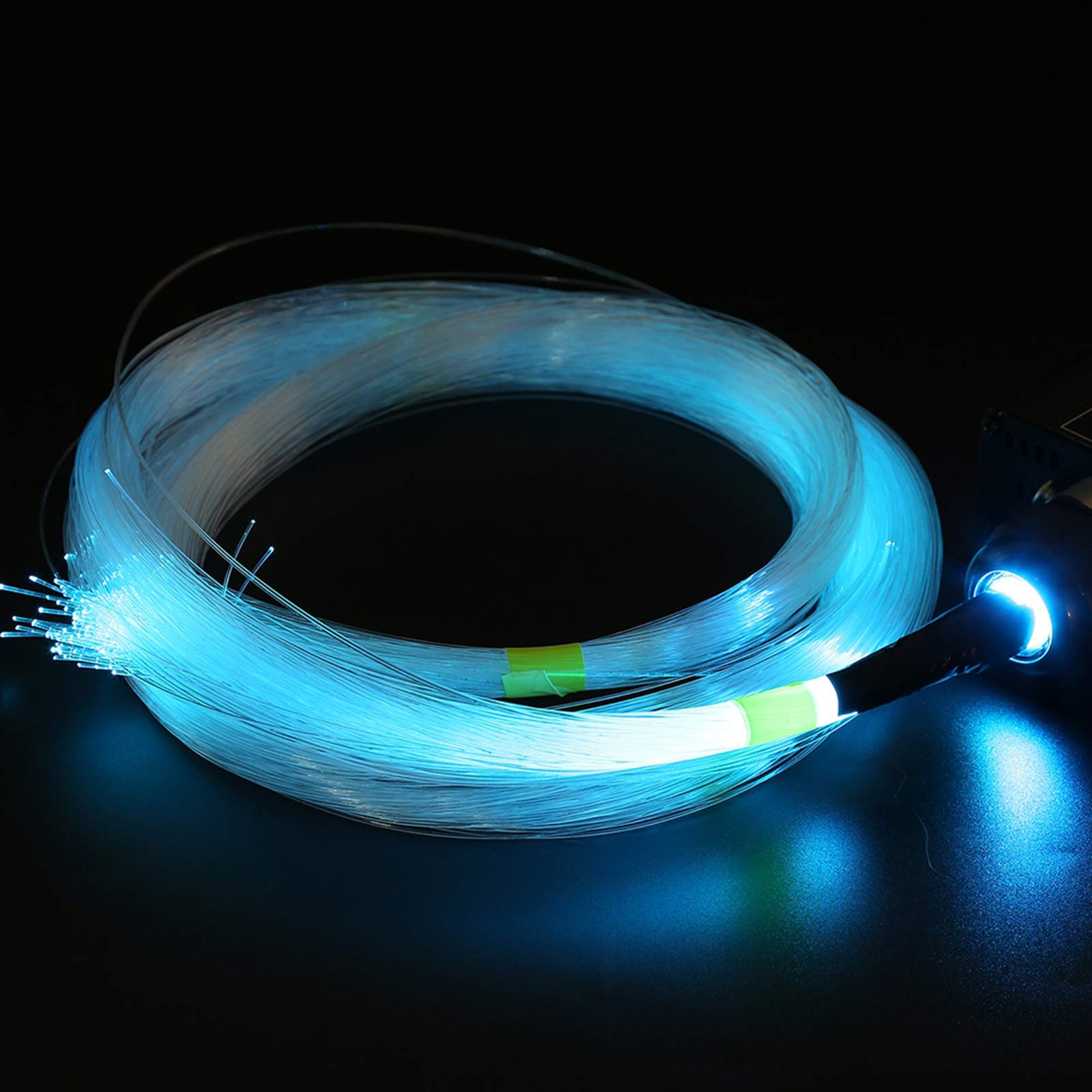 16W RGBW LED Kit Fibra Ottica Plastica con Telecomando per Illuminazione Soffitti Casa Auto e Motori Leggeri 150 Cavi