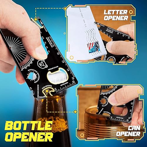 Miniatura 4 de 2 Pack Upgraded Pocket Multitool Cool Gadgets for Men Women, Gifts Idea for Dad Father Him Guy Husband Boyfriend Teen Adult Birthday Unique EDC