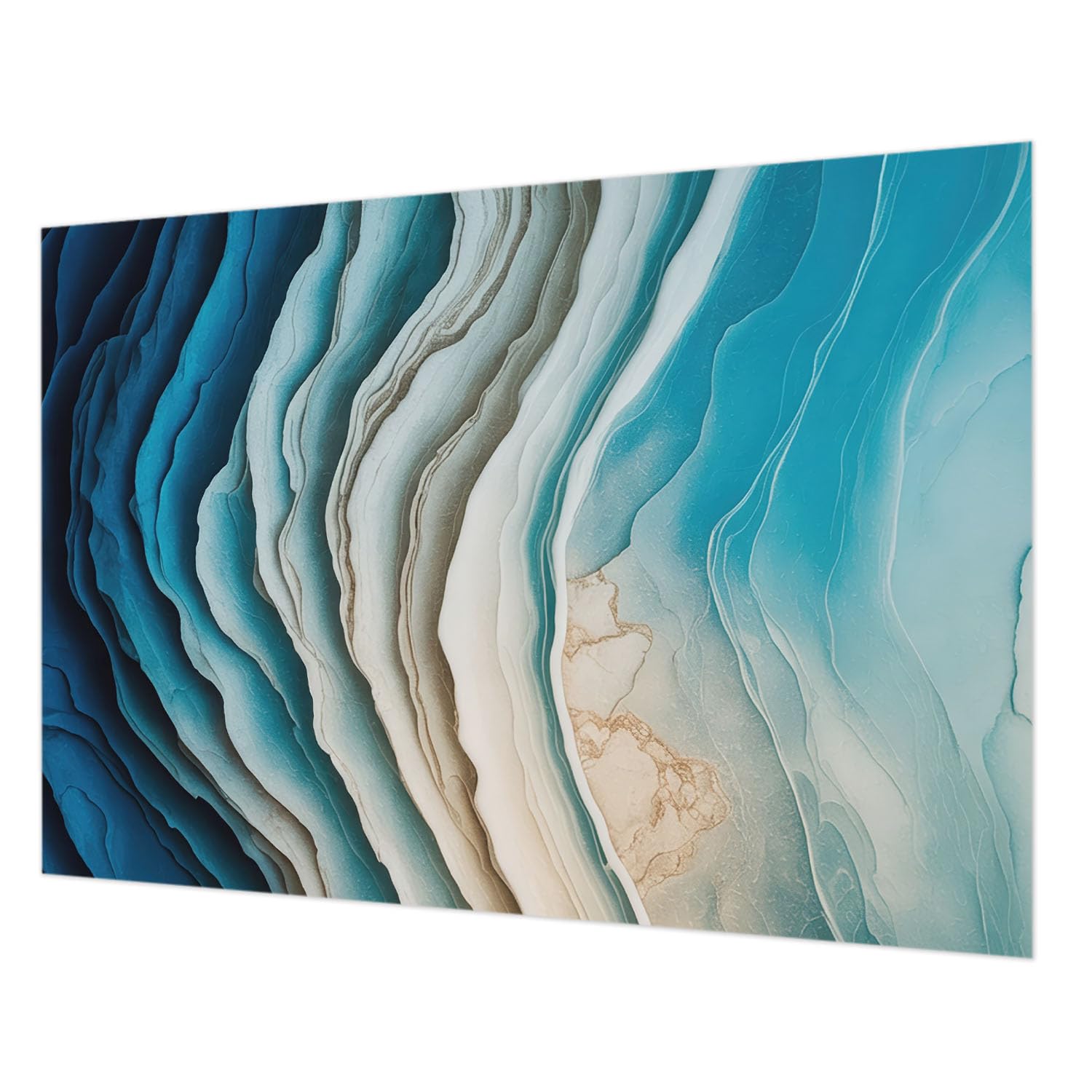 Papier peint intissé 312x219 cm Vagues d'harmonie avec colle incluse
