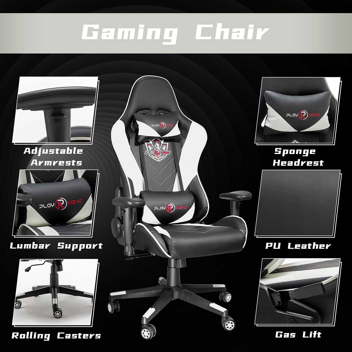 Ninecer Ergonomic Gaming Chair, High Back Office Chair...B09B71DGHP