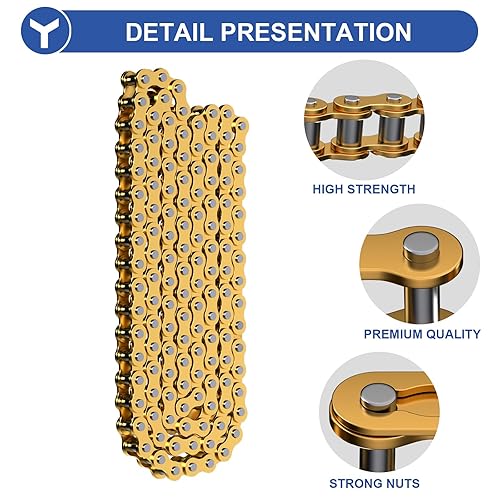 Miniatura 16 de YOXUFA Cadena de repuesto 420 para Coleman Mini Bike CT200U BT200X CT200U-EX Baja Warrior MB165 MB200 Predator 212cc 196cc 200cc 6.5hp Powersports