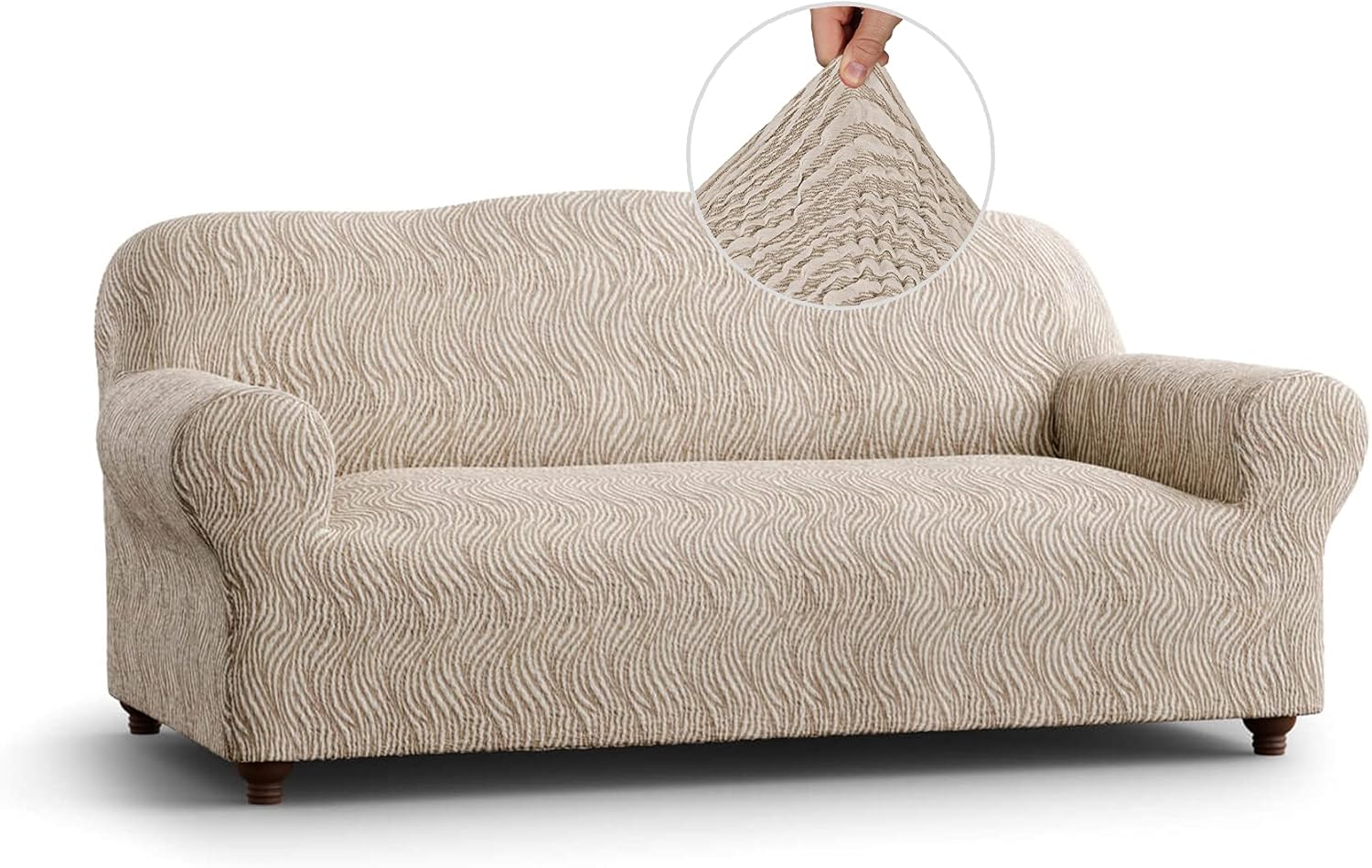 Couch Cover Sofa Cover Sofa Slipcover Cotton Fabric Slipcover 1Piece Form