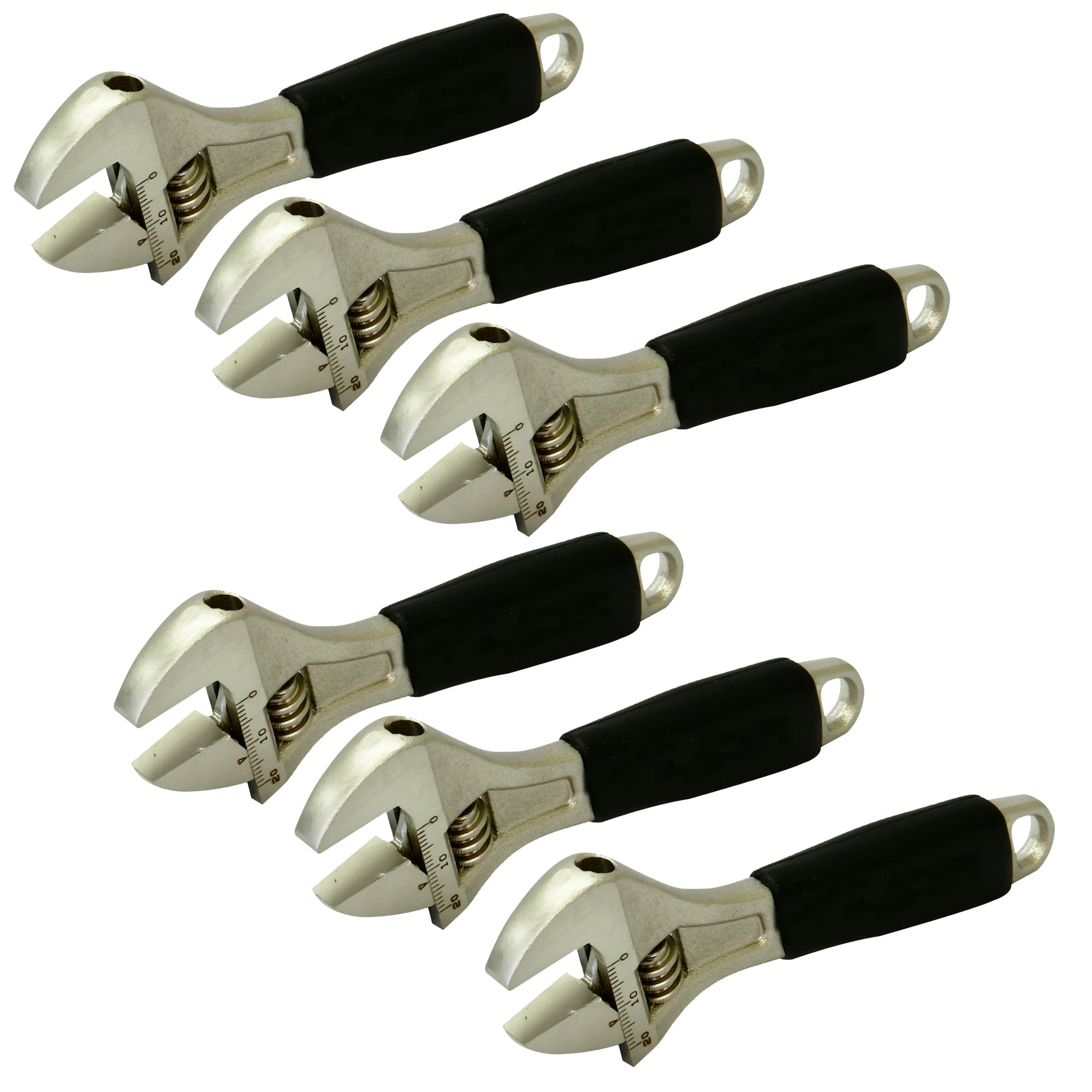 Rolson 92501 Adjustable Wrench x6