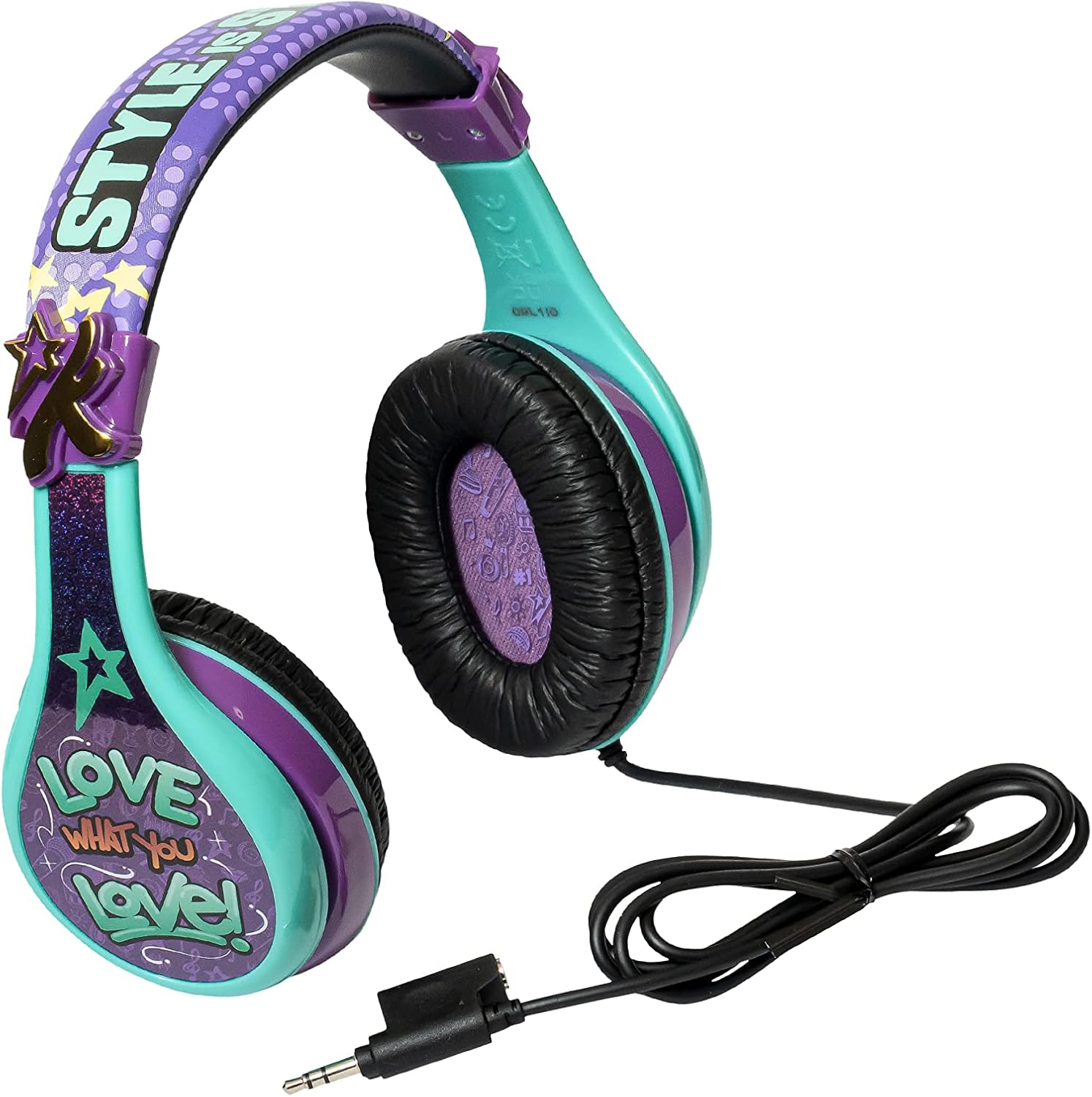 eKids Karmas World Headphones for Kids, Wired Headphones for School, Home or Travel, Tangle Free Stereo Headphones with Parental Volume Control, Connect via 3.5mm Jack eKids Karmas World Headphones for Kids, Wired Headphones for School, Home or Travel, Tangle Free Stereo Headphones with Parental Volume Control, Connect via 3.5mm Jack